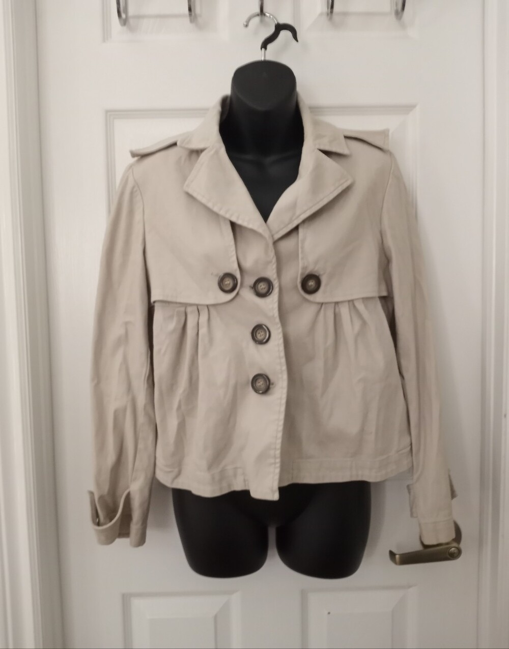 🎟TED KENTON Designer Cropped Baby Doll Coat🎟